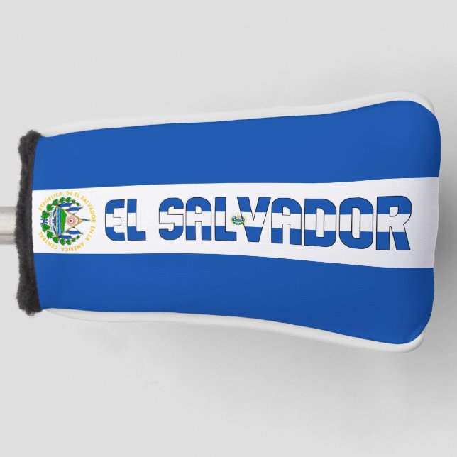 El Salvador Flag Gorgeous Patriotic Golf Head Cover (Front)