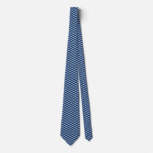 El Salvador Flag Hearts Tie (Front)