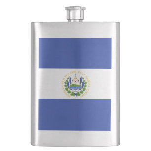 El Salvador flag Hip Flask