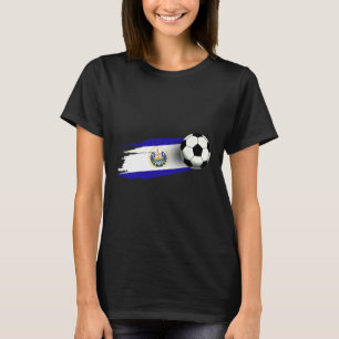 El Salvador Flag Jersey Salvadorean Soccer Team Sa T-Shirt