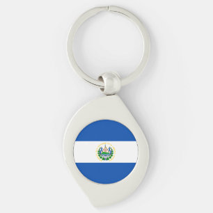 El Salvador Flag Keychain