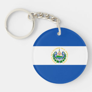 El Salvador Flag Keychain