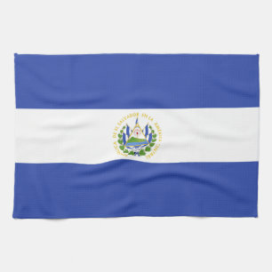 El Salvador flag Kitchen Towel