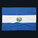 El Salvador Flag Kitchen Towel<br><div class="desc">Patriotic flag of El Salvador.</div>