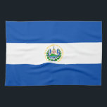 El Salvador Flag Kitchen Towel<br><div class="desc">Patriotic flag of El Salvador.</div>