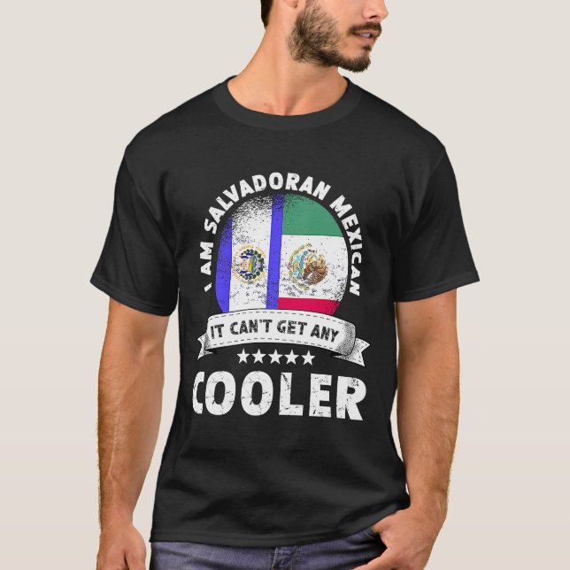 El Salvador Flag Mexico Grown Patriot Country Citi T-Shirt (Front)