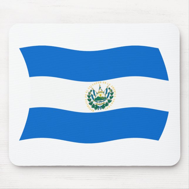 El Salvador Flag Mousepad (Front)
