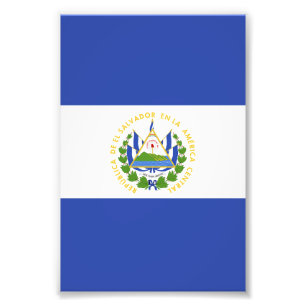 El Salvador flag Photo Print