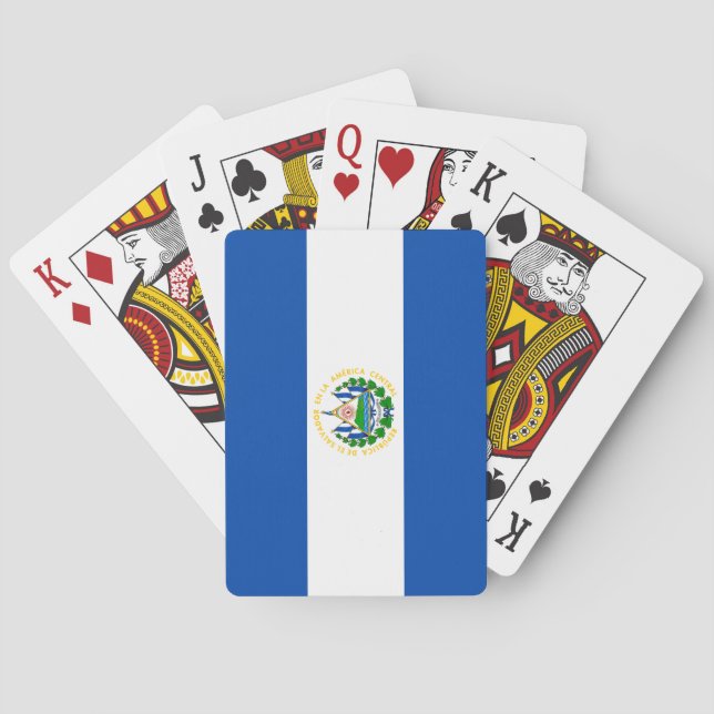 El Salvador Flag Playing Cards (Back)