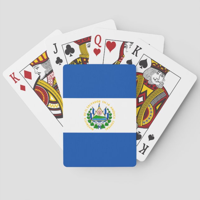 El Salvador Flag Playing Cards (Back)