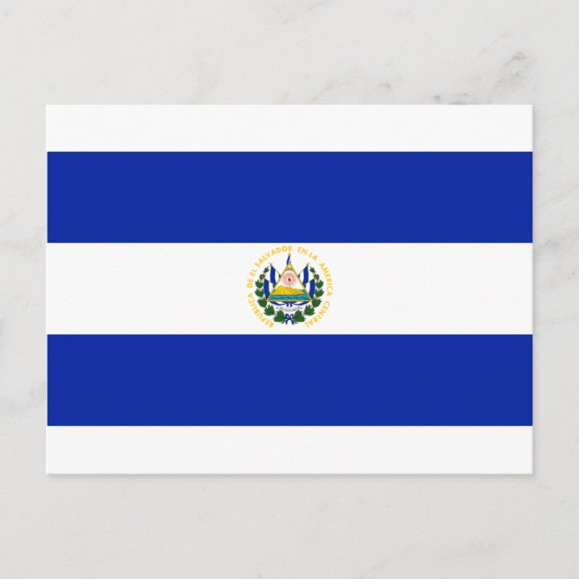 El Salvador Flag Postcard (Front)