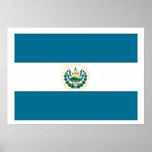 El Salvador Flag Poster