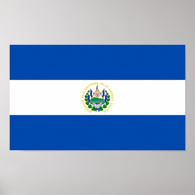El Salvador Flag Poster (Front)