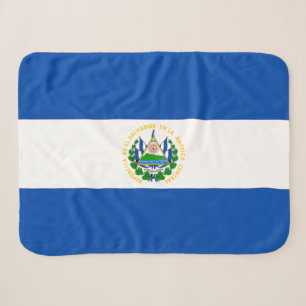 El Salvador Flag Sherpa Blanket
