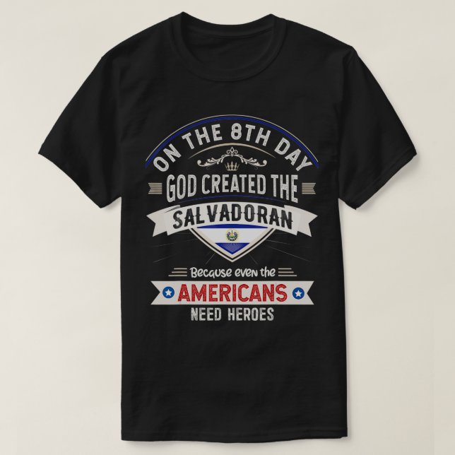 El Salvador Flag Souvenirs for Salvadorans Men & W T-Shirt (Design Front)