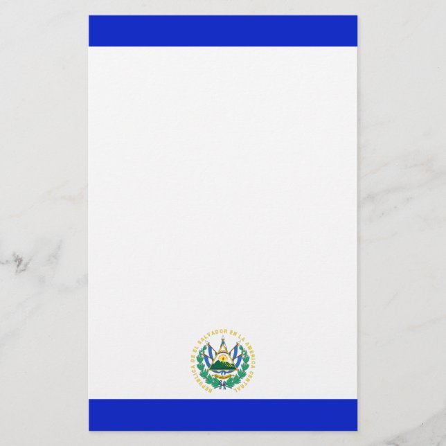 El Salvador flag Stationery (Front)
