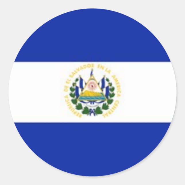 El Salvador flag stickers (Front)
