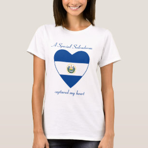 El Salvador Flag Sweetheart T-Shirt
