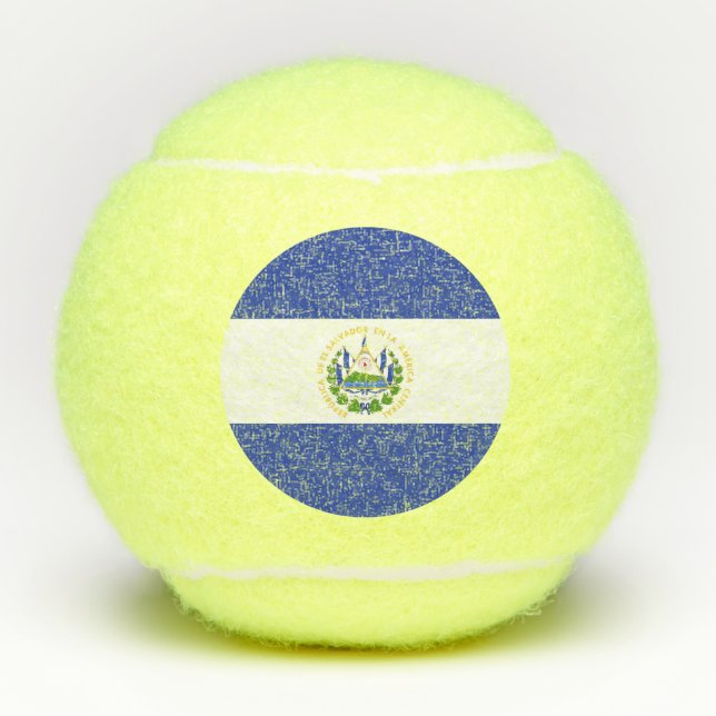 El Salvador flag Tennis Balls (Front)