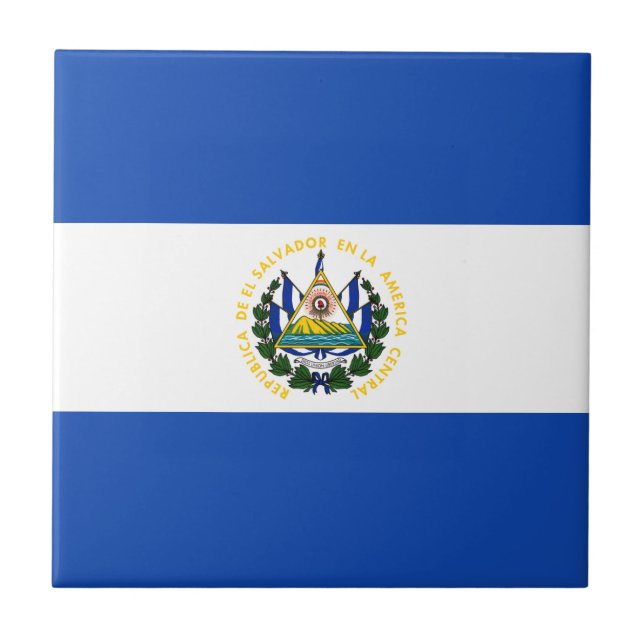 El Salvador Flag Tile (Front)