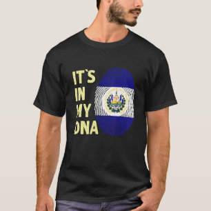 El Salvador In My Dna Salvadorean Flag Team Salvad T-Shirt