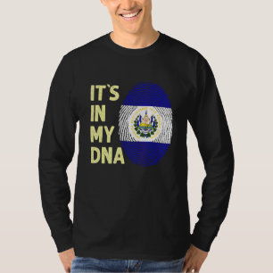 El Salvador In My Dna Salvadorean Flag Team Salvad T-Shirt