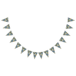 El Salvador-Inspired Fiesta Cultural Bunting Flags