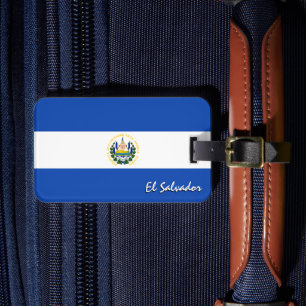 El Salvador Luggage Tags, patriotic Salvador Flag Tag