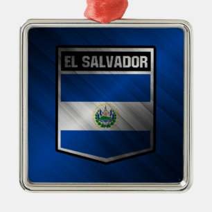 El Salvador Metal Ornament