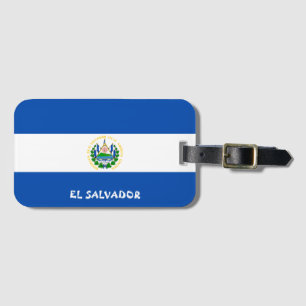 El Salvador National Flag Patriotic Luggage Tag