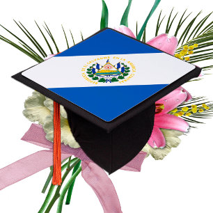 El Salvador & Salvador Flag - Students /University Graduation Cap Topper