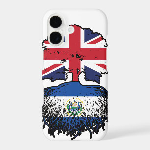El Salvador Salvadoran British UK Tree Roots Flag