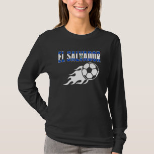 El Salvador Soccer Fans Salvadorean Flag Footbal T-Shirt