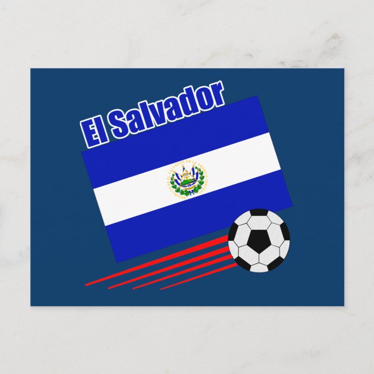 El Salvador Soccer Team Postcard Zazzle