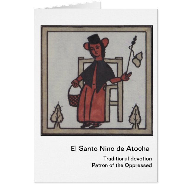 EL Santo Nino de Atocha Card (Devant)