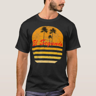 El Segundo CA Vintage Retro 70s Throwback Surf T-Shirt
