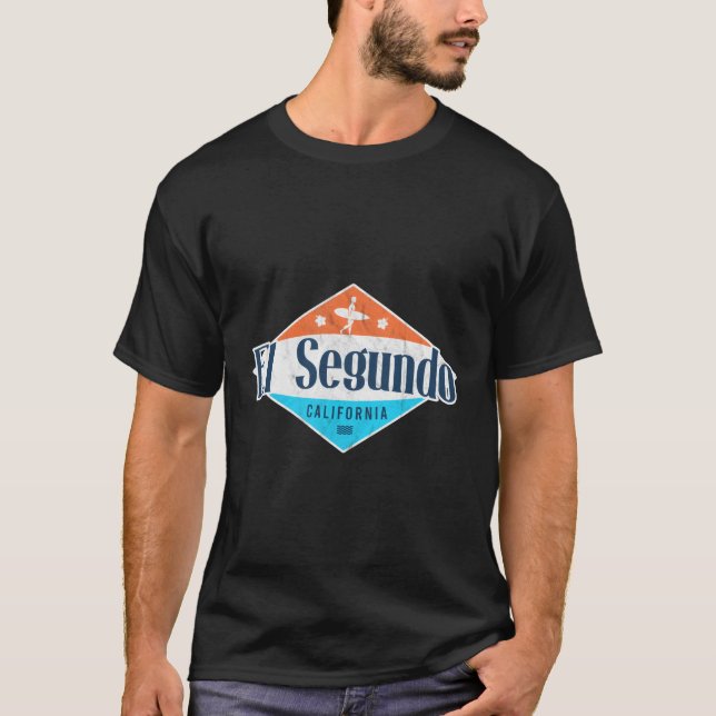 El Segundo California Beach Flag Surf Ca T-Shirt (Front)