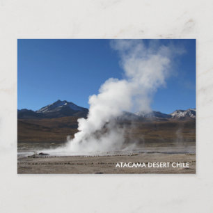 El Tatio Geyser, Désert d'Atacama, Carte postale C