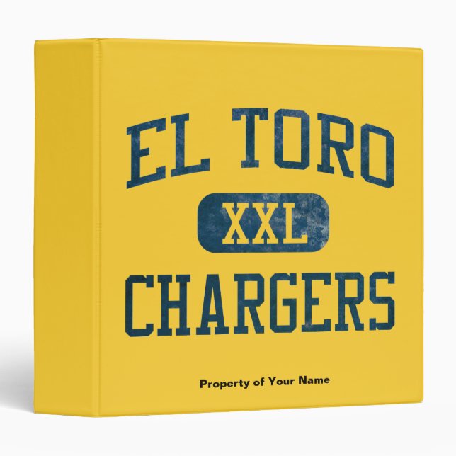El Toro Chargers Athletics Binder (Front/Spine)