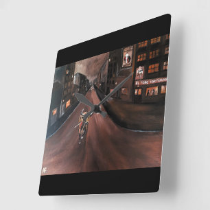 El Toro Torturado Painting by Alfred Fox Square Wall Clock