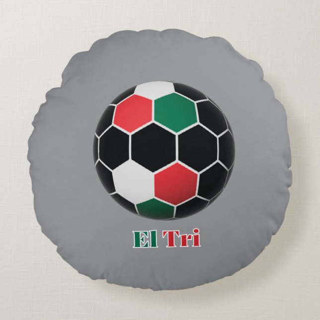 El Tri Round Pillow (Front)