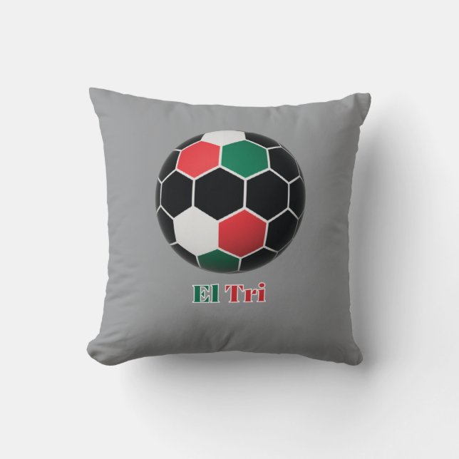 El Tri Throw Pillow (Front)