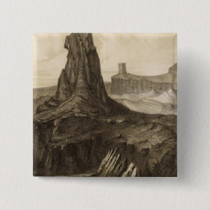 El Vado de Los Padres, Colorado River 2 Inch Square Button