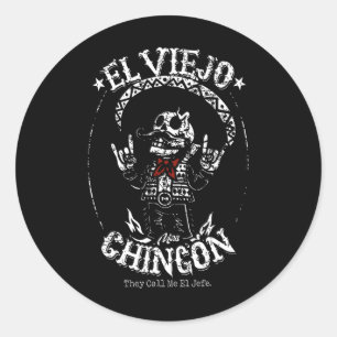 El Viejo Mas Chingon Cinco De Mayo Mexican 1  Classic Round Sticker