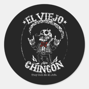 El Viejo Mas Chingon Cinco De Mayo Mexican  Classic Round Sticker