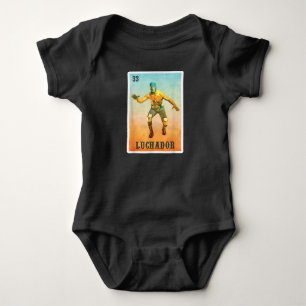 El Wrestler Lucha Libre - Mexico Luchador Baby Bodysuit