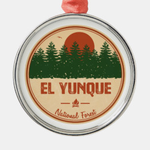 El Yunque National Forest Metal Ornament