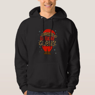 ELA Teacher Claus Christmas Santa Hat pyjamas matc Hoodie