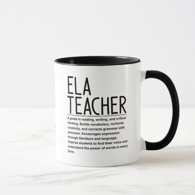 Ela teacher mug (Right)