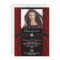 Elaborate Dark Red Black Damask Graduation